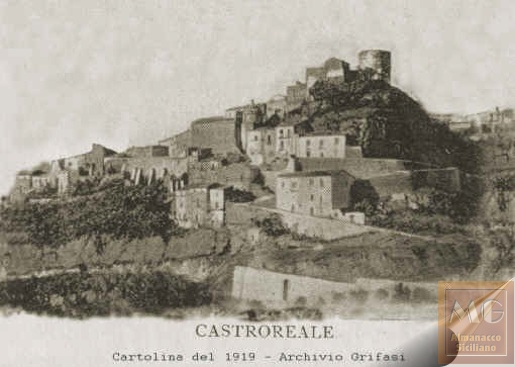 Castroreale - Panorama - Cartolina del 1919 - inserita il 15/11/01