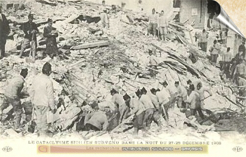 Messina dopo il terremoto del 1908 - le prime ricerche